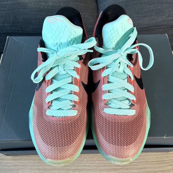 Nike Kobe X 10 GS Easter Hot Lava Sunset Glow Basketball Shoes Youth Size 6.5Y - Picture 5 of 12